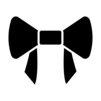 arco gravata glifo ícone Projeto vetor
