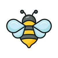 a editável vetor do querida abelha dentro moderno estilo, vôo inseto ícone