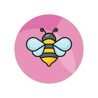 a editável vetor do querida abelha dentro moderno estilo, vôo inseto ícone