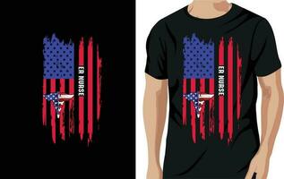 4º Julho americano camiseta Projeto vetor