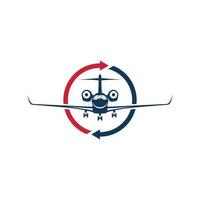 logístico avião logotipo Projeto vetor