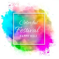 Feliz holi colorido festival fundo ilustração vector