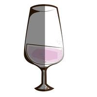 copo de vinho delicioso vetor