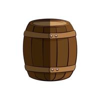 barril de madeira de vinho vetor
