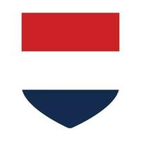 Países Baixos bandeira dentro forma. a bandeira do a Países Baixos dentro forma. vetor
