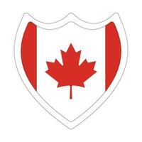 Canadá bandeira. bandeira do Canadá dentro forma vetor