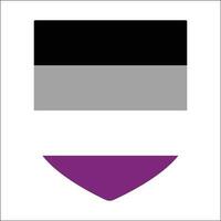 assexual orgulho bandeira. internacional assexual orgulho bandeira vetor