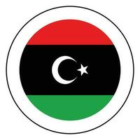 bandeira do Líbia. Líbia bandeira com Projeto forma vetor