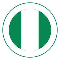 nigeriano bandeira. bandeira do Nigéria dentro Projeto forma vetor