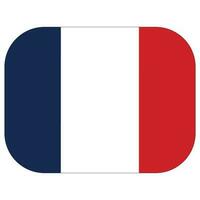 francês bandeira dentro forma. bandeira do França dentro forma. vetor