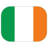 Irlanda bandeira dentro coração Projeto forma vetor