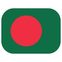 bandeira do Bangladesh dentro forma vetor