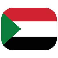 Sudão bandeira. bandeira do Sudão dentro Projeto forma vetor