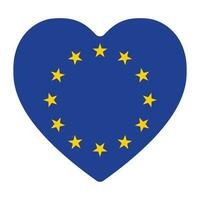bandeira do Europa. europeu União. eu bandeira dentro Projeto forma vetor
