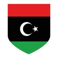 bandeira do Líbia. Líbia bandeira com Projeto forma vetor