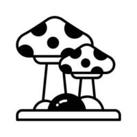 ter uma Veja às isto surpreendente ícone do cogumelo, ostra cogumelo dentro moderno estilo vetor
