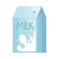 bebida caixa de leite vetor