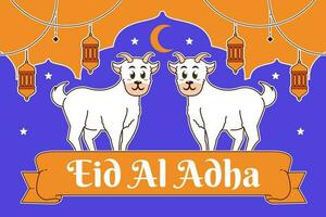 eid al-adha bandeira vetor