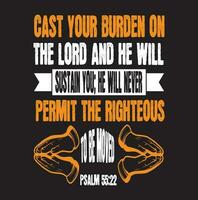 Bíblia versos camiseta citações vetor Projeto vol-2