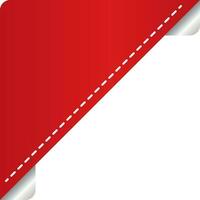 em branco triângulo papel ondulação rótulo elemento dentro vermelho cor. vetor
