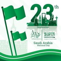 Dia Nacional da Arábia Saudita vetor