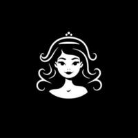 princesa, minimalista e simples silhueta - vetor ilustração