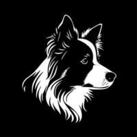 fronteira collie - minimalista e plano logotipo - vetor ilustração