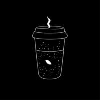 café - minimalista e plano logotipo - vetor ilustração