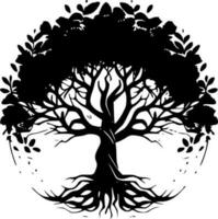árvore do vida - minimalista e plano logotipo - vetor ilustração