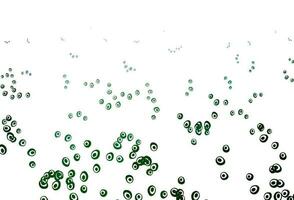 fundo verde claro do vetor com bolhas.