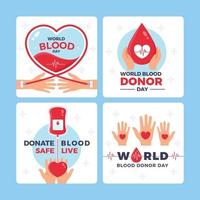 salve vidas preciosas doando sangue hoje vetor