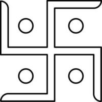 isolado suástica símbolo ou ícone dentro b vetor