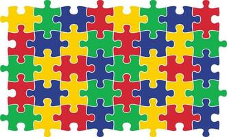 desatado enigma padrão, autismo consciência Projeto vetor