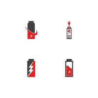 poder bateria energia logotipo vetor ilustração