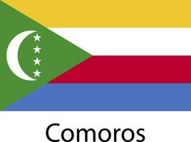 ícone da bandeira nacional Comores vetor