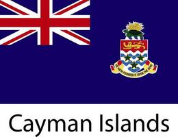 nacional bandeira ícone caimão ilha vetor