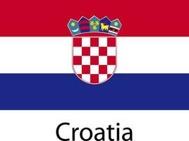 ícone da bandeira nacional croácia vetor