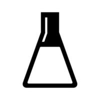 teste tubo ícone vetor. frasco ilustração placa. química símbolo. reagente logotipo. vetor