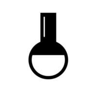 teste tubo ícone vetor. frasco ilustração placa. química símbolo. reagente logotipo. vetor