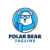 legal polar Urso logotipo Projeto vetor