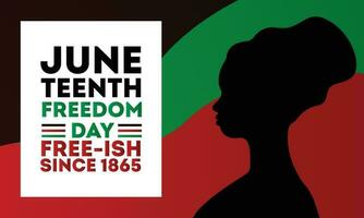 décimo primeiro liberdade dia free-ish desde 1865 poster Projeto vetor