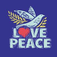 Pomba da Paz e do Amor Lettering