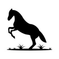 cavalo silhueta ícone logotipo Projeto vetor