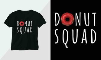 rosquinha pelotão - rosquinha camiseta e vestuário Projeto. vetor imprimir, tipografia, poster, emblema, festival, desenho animado