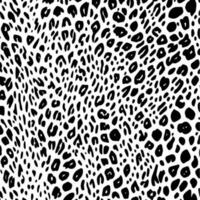 Preto e branco leopardo pele textura. animal pele padronizar para tecido Projeto vetor