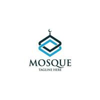vetor de ícone do logotipo da mesquita isolado