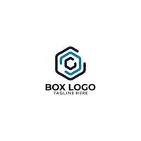caixa logotipo ícone vetor isolado