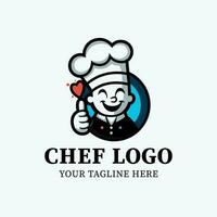 chefe de cozinha logotipo vetor modelo