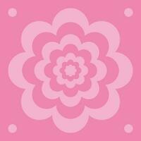 moderno floral fundo do Rosa cor para Publicidades e social meios de comunicação Postagens, quadrado composição. Projeto modelo com flor forma colocada dentro Centro vetor