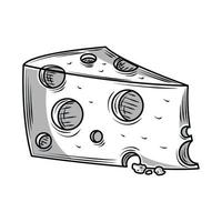 fatia de queijo vetor